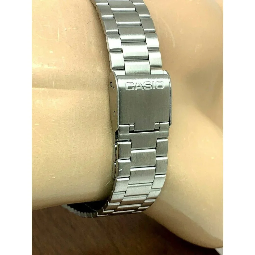 Casio Men's Watch A178WA-1A Silver Stainless Steel 34mm Digital Quartz 3234